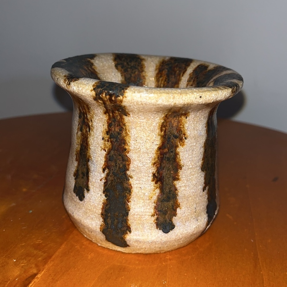 A handmade studio pottery potentially influenced by the style of Peter Voulkos
